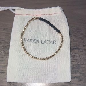 Karen Lazar Black Gemstone Bracelet
